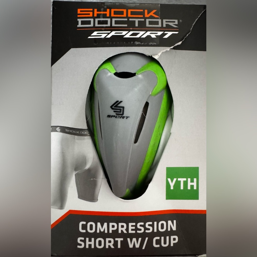 Shock Doctor Sport Compression Short with Cup -  Youth 23”-27”